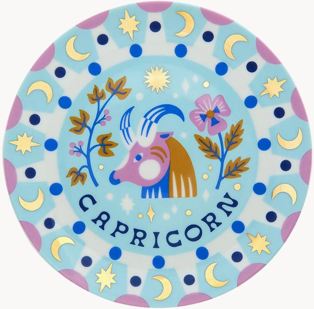 Prato de sobremesa em porcelana Capricorn