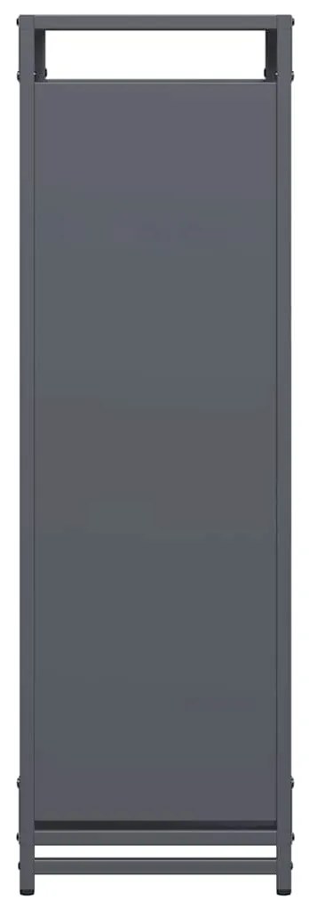 Suporte para lenha 60x28x90 cm aço laminado a frio antracite