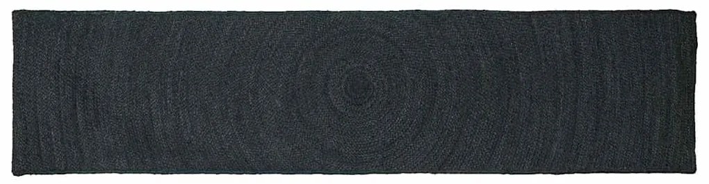 vidaXL Tapetes de área Retangular Cinza Escuro 60 x 200 cm Juta