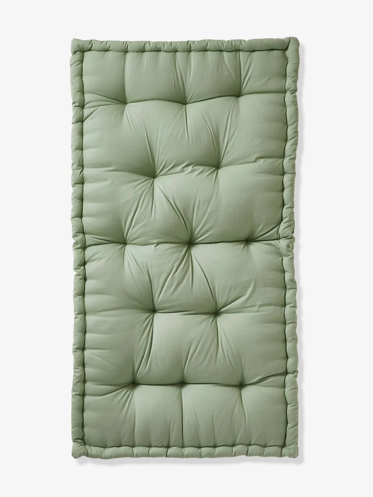 Agora -15%: Colchão para o chão estilo futon verde-salva