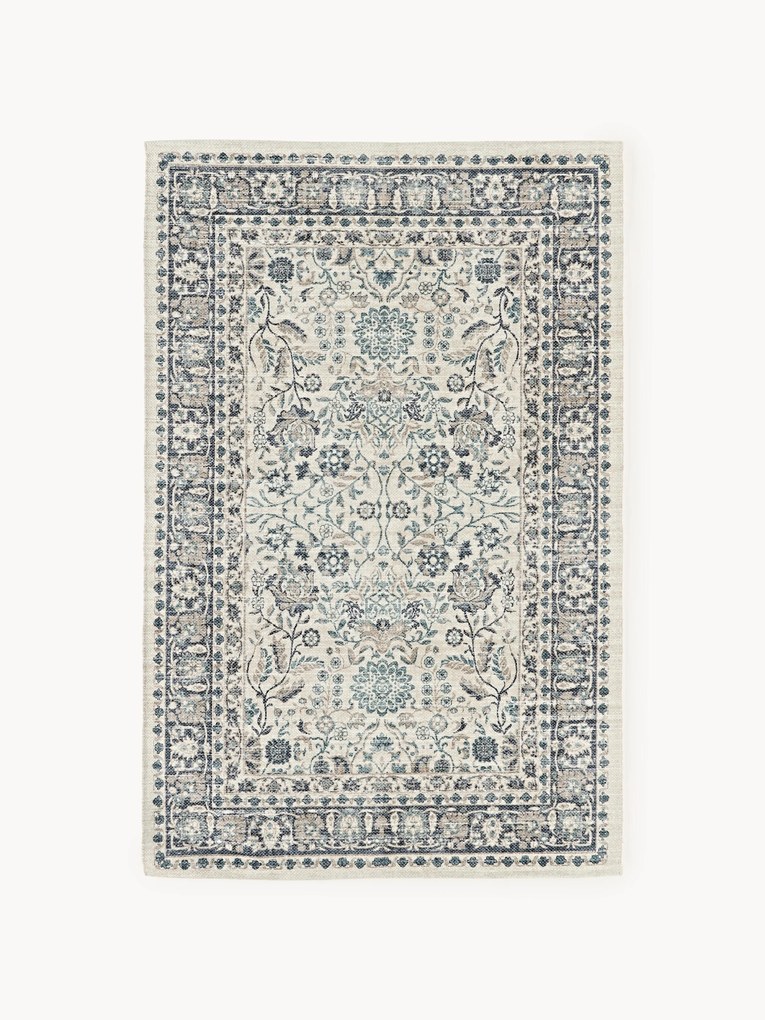 Tapete artesanal para exterior com padrão vintage Tiara