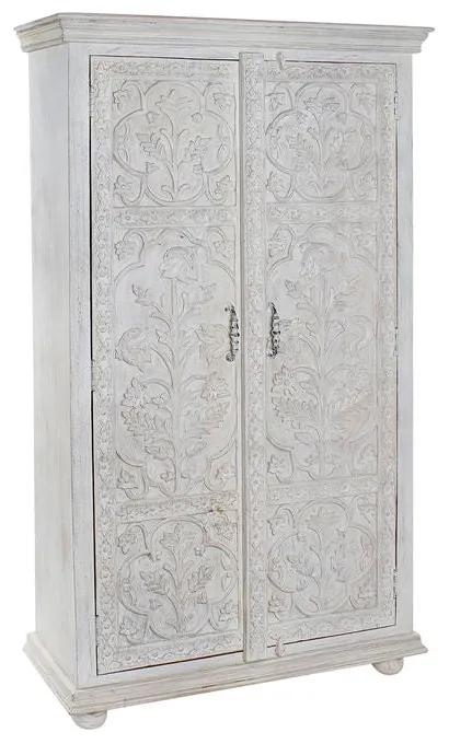 Armário DKD Home Decor Branco Madeira de mangueira (100 x 40 x 180 cm)