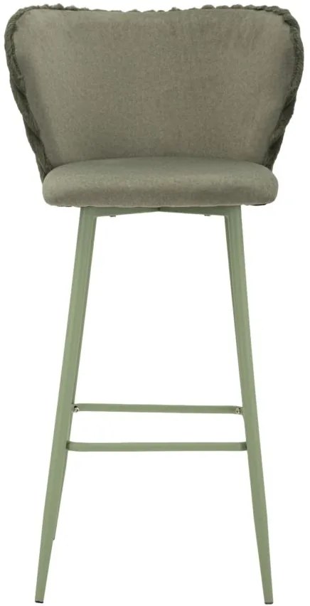 CONJUNTO DE 2 BANCOS DE BAR ALASKA VERDE 55X58X106 CM (ALTURA DO ASSENTO 77 CM)