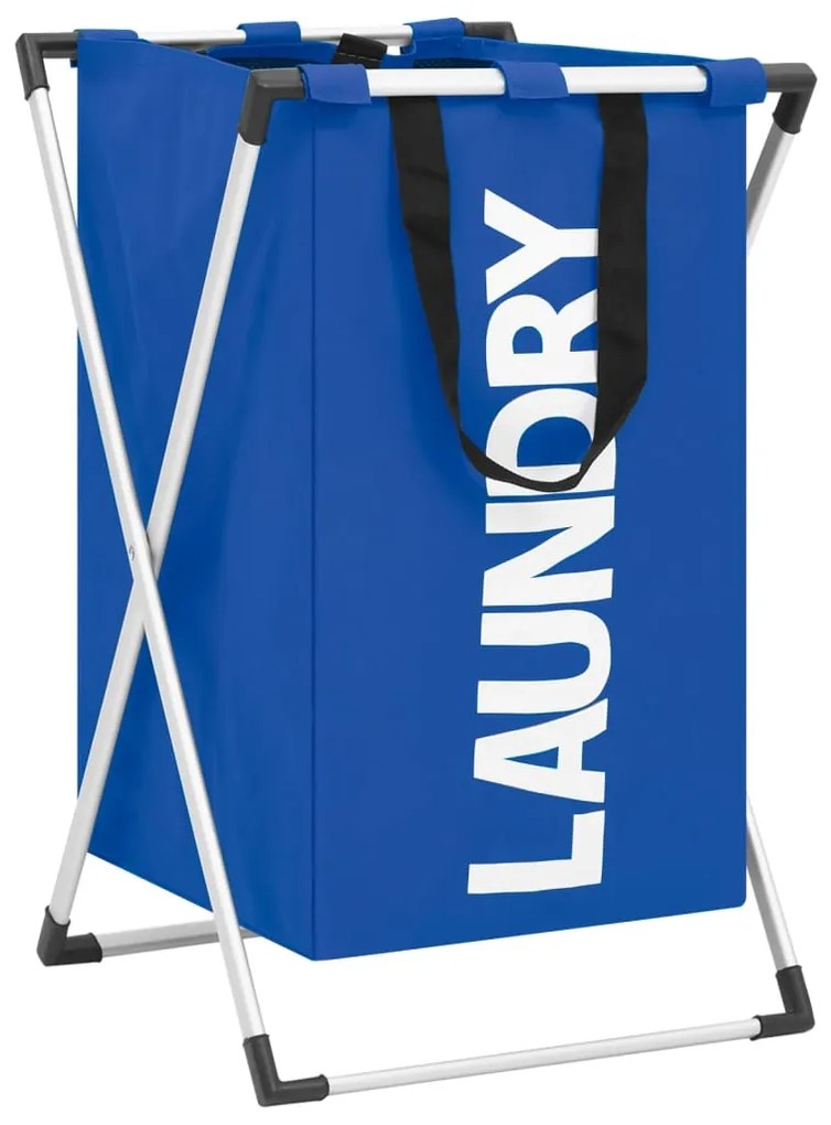 vidaXL Separador de roupa suja azul
