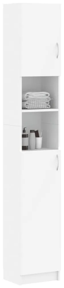 Armário de casa de banho derivados de madeira branco