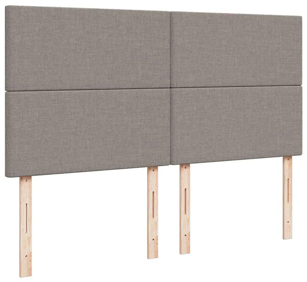 Estrutura de cama otomana com colchão tecido cinzento 160x200cm