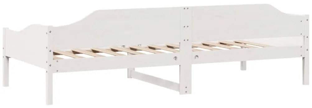 Cama sem colchão 90x190 cm madeira de pinho maciça branco