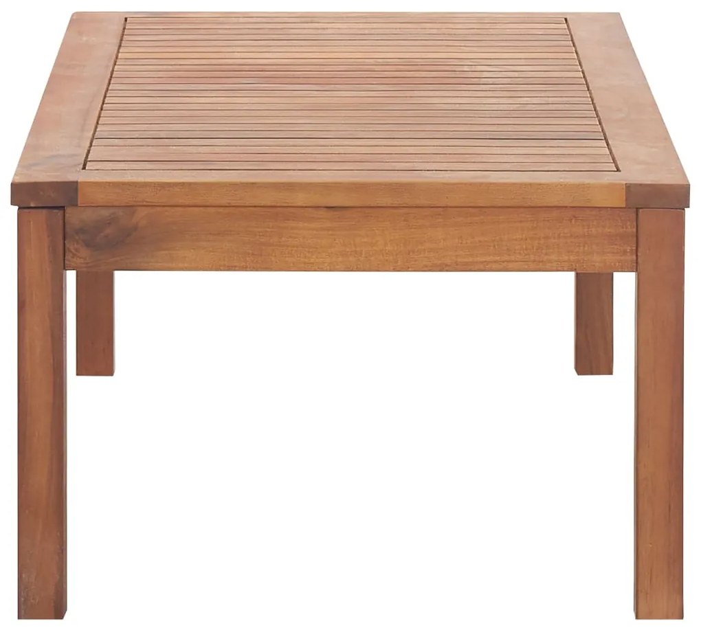 4 pcs conjunto lounge de jardim c/ almofadões acácia maciça