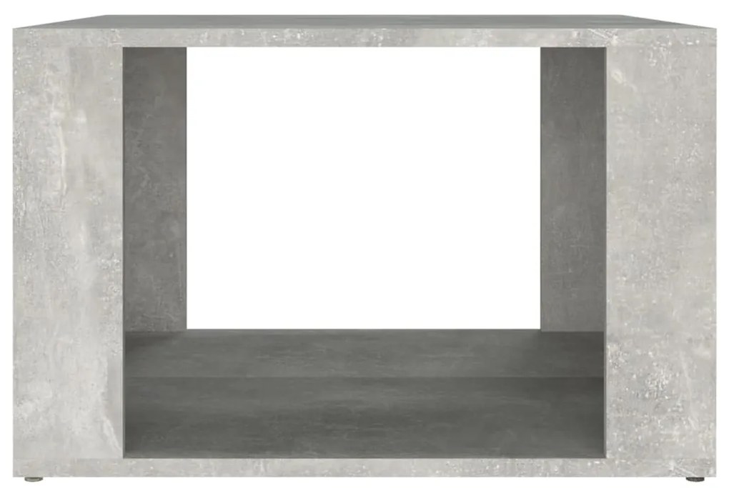 Mesa de cabeceira 57x55x36cm derivados madeira cinzento-cimento
