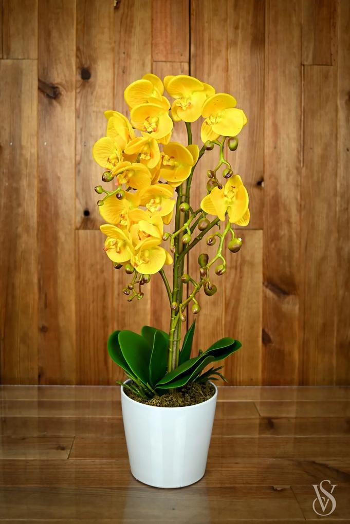 Orquídea Artificial em Vaso 64cm 1