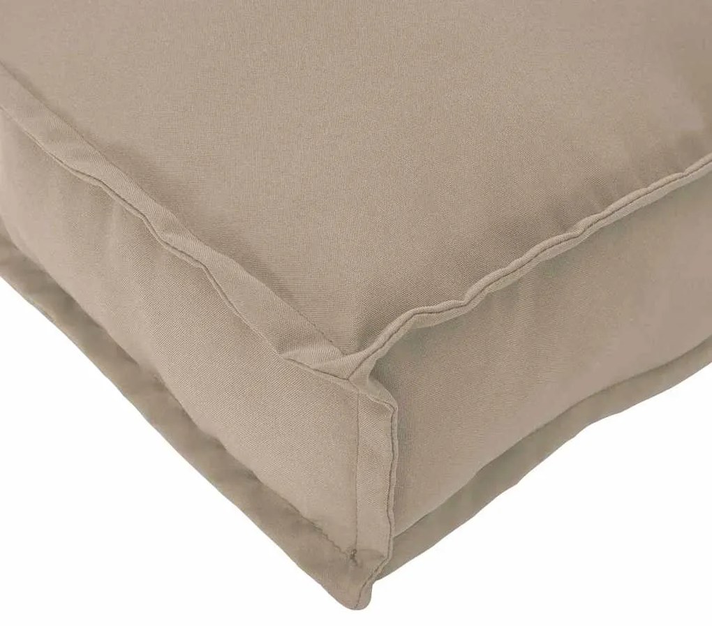 Capa de Palete para Assento Taupe 120x80x12 cm Tecido Oxford