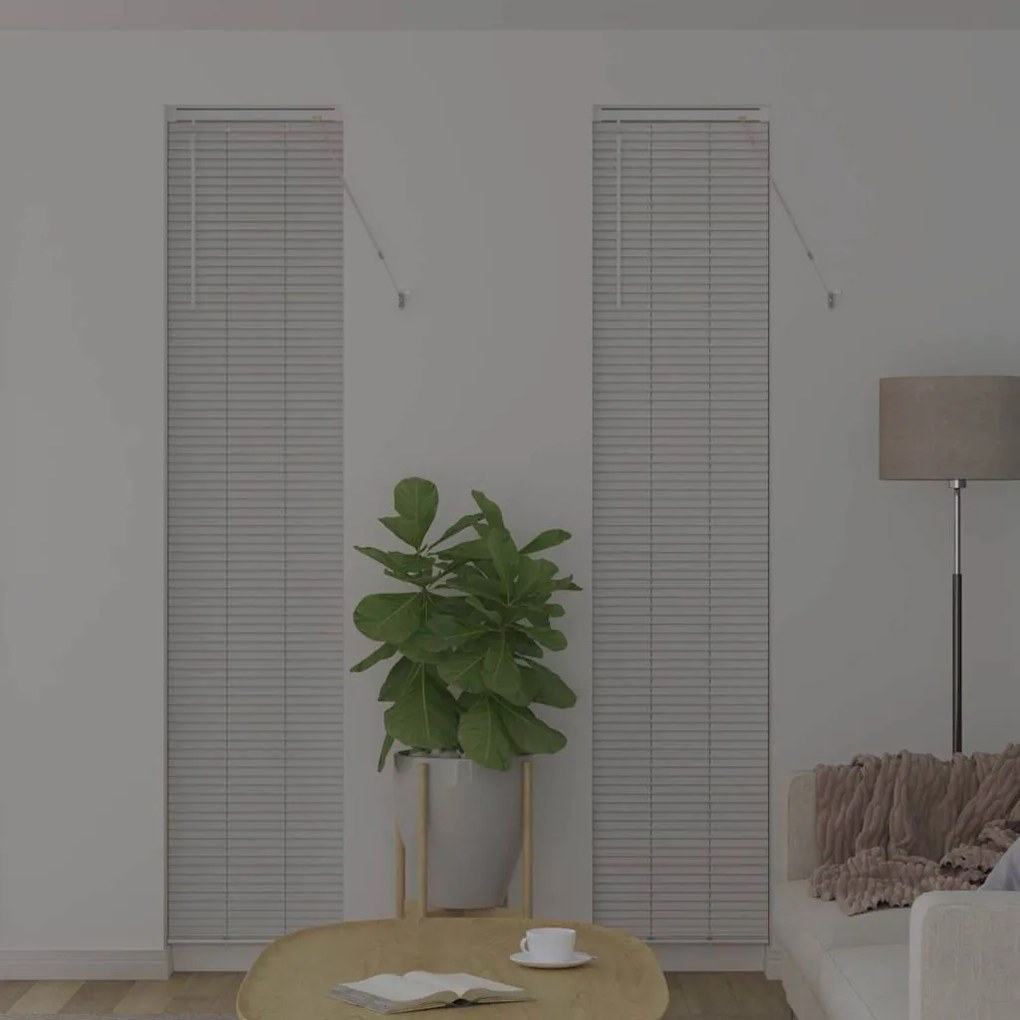 Persiana de Janela com cortinas Outros Manual Branco 40 x 220 cm Alumí