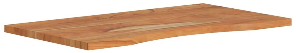 Tampo de secretária retangular 90x50x2,5 cm acácia maciça