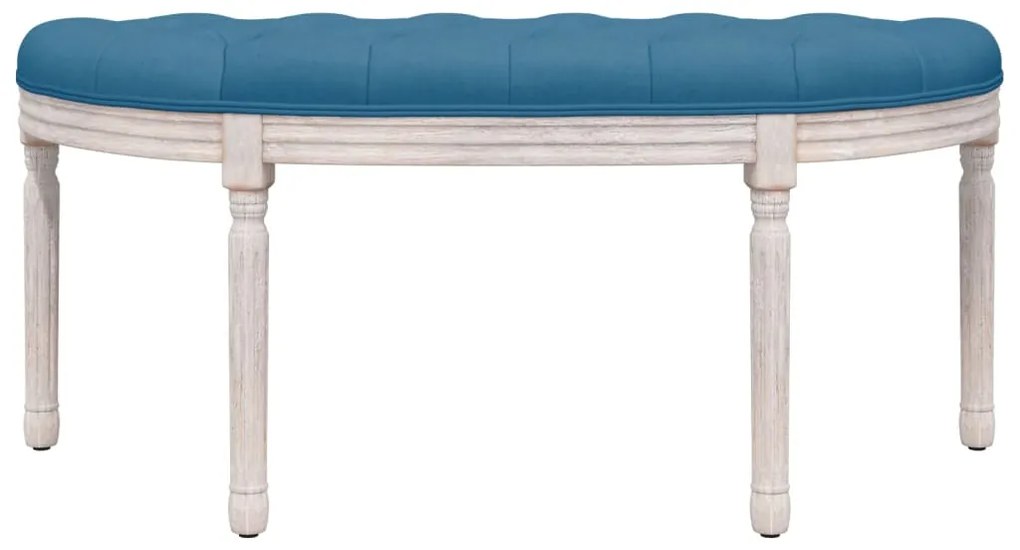 Banco 110,5x45x49 cm veludo azul