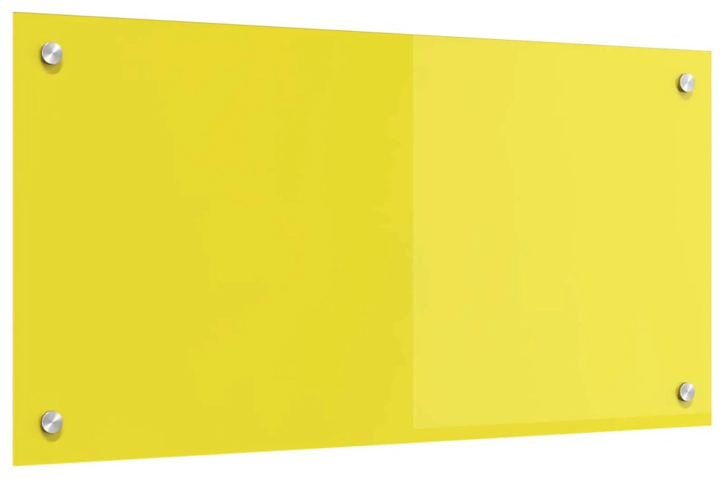 vidaXL Proteção de Cozinha Amarelo 80 x 40 cm vidro temperado
