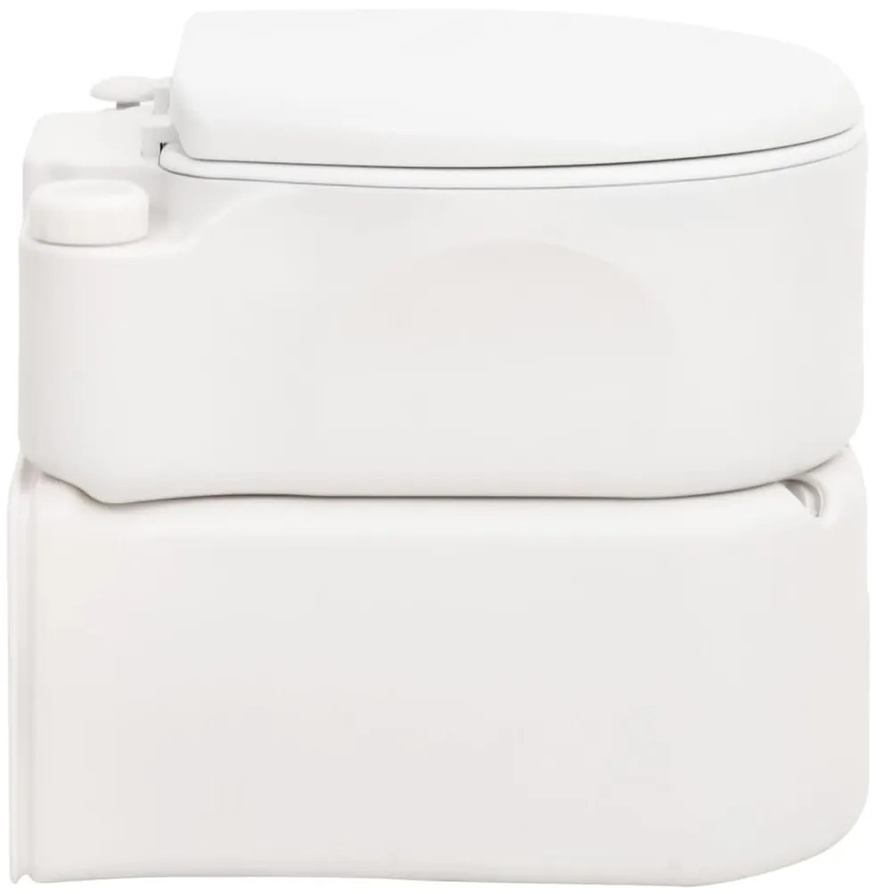 Sanita integrada p/ campismo 24+17 L PEAD e esmalte branco