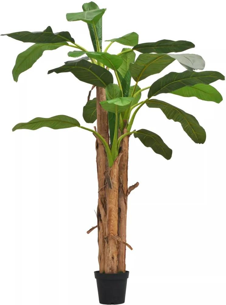 Árvore bananeira artificial com vaso 250 cm verde