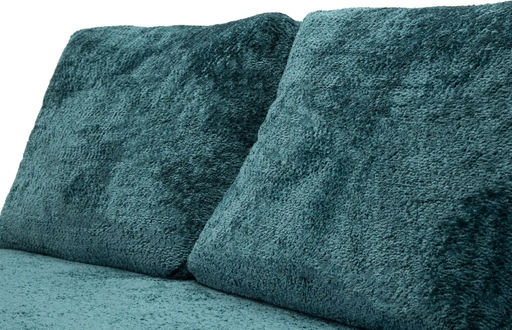 SOFÁ/CAMA FASTER TEAL 150X100X80 CM (COMPRIMIDO - TAMANHO DA CAMA 213X150X18 CM) AZUL