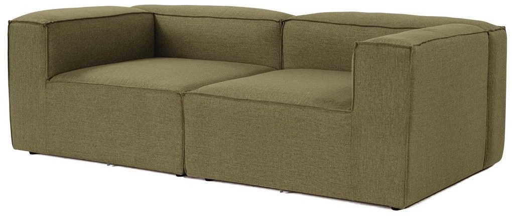 Sofá de 2 Lugares Fora – Verde – 214x66x105 cm