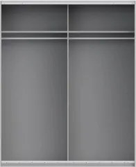 Roupeiro 2 portas deslizantes MATADOR 170cm Branco