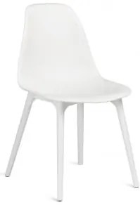 Pack De 4 Cadeiras De Jardim Em Polipropileno Scand Branco - Sklum