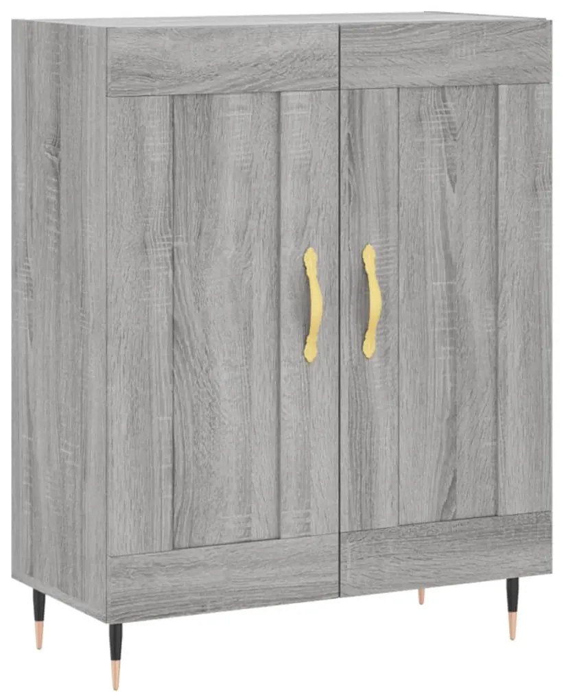 Armário alto 69,5x34x180 cm derivados de madeira sonoma cinza