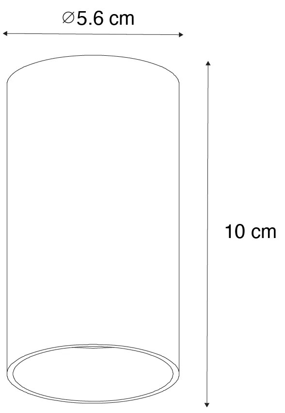 Foco moderno bronze escuro 5,5 cm - Tuba