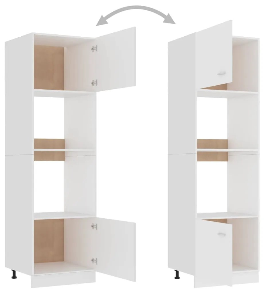 Armário para micro-ondas “Lyon” 60x57x207 cm branco