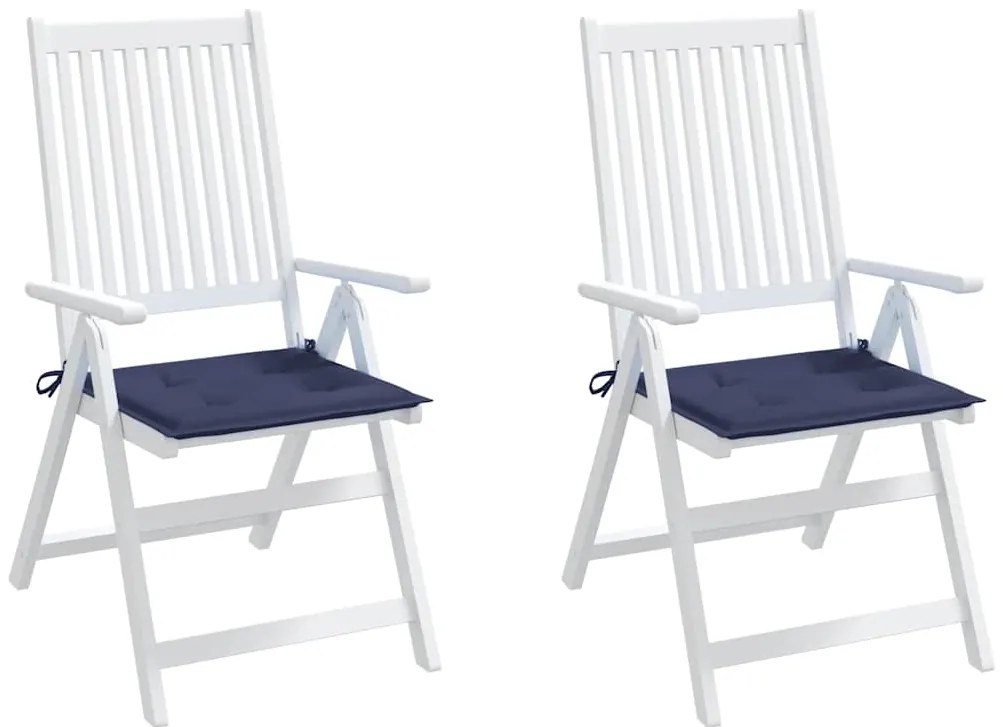 Almofadões p/ sofá de paletes 2 pcs tecido oxford azul-marinho