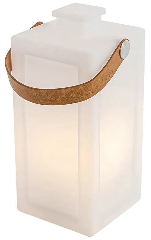 LED Conjunto de 2 candeeiros de mesa efeito chama branca recarregável IP44 - Stard Design