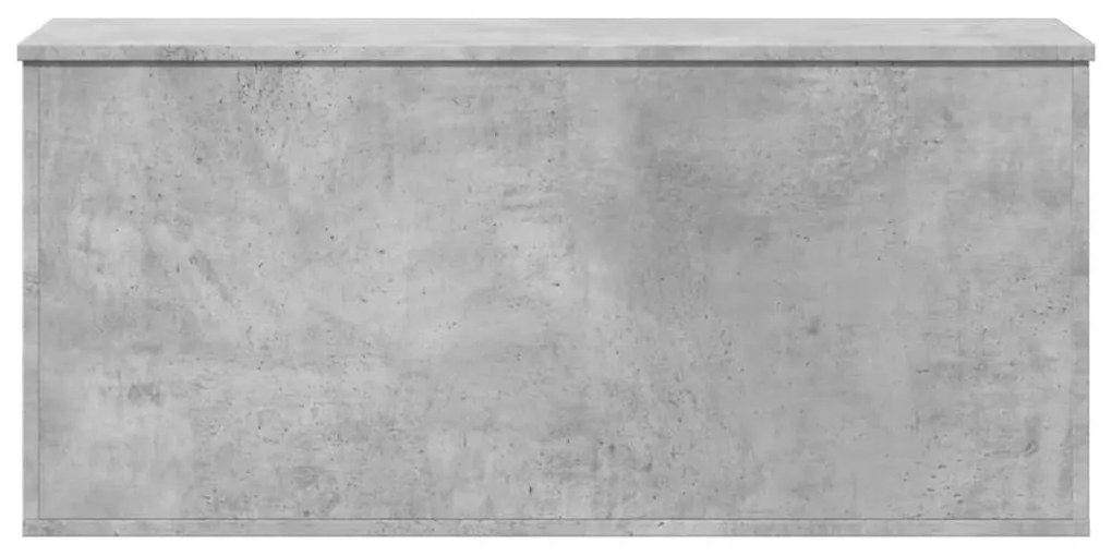 Caixa de arrumação 100x42x46 cm derivados madeira cinza cimento