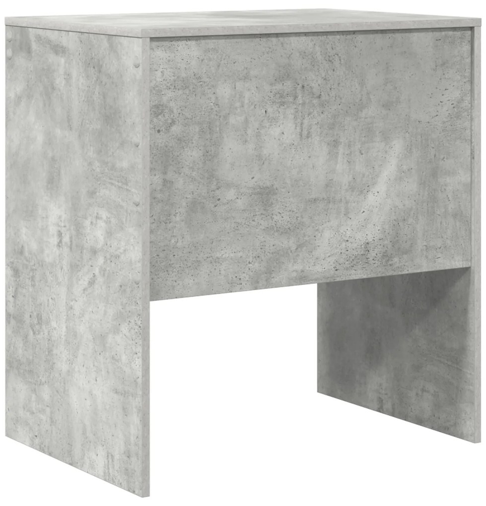 Secretária de Escrita Cinza Concreto MDF com visual concreto