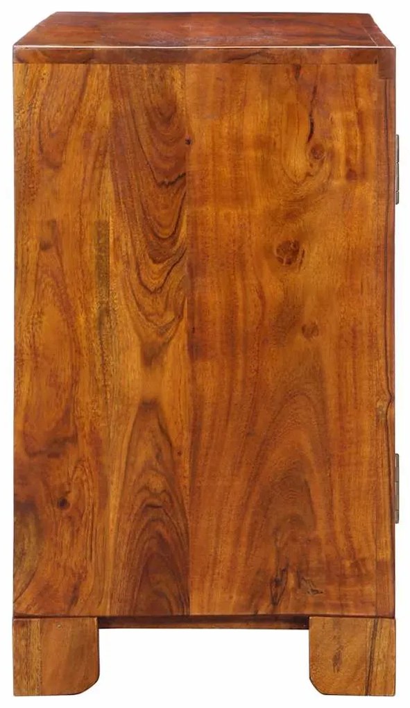 Aparador multicor 90x35x60 cm madeira de acácia maciça