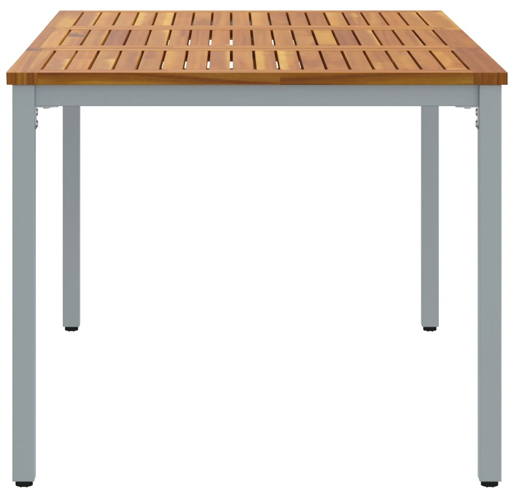 Mesa de Jardim vidaXL 150x90x75 cm em Madeira de Acácia Sólida e Metal