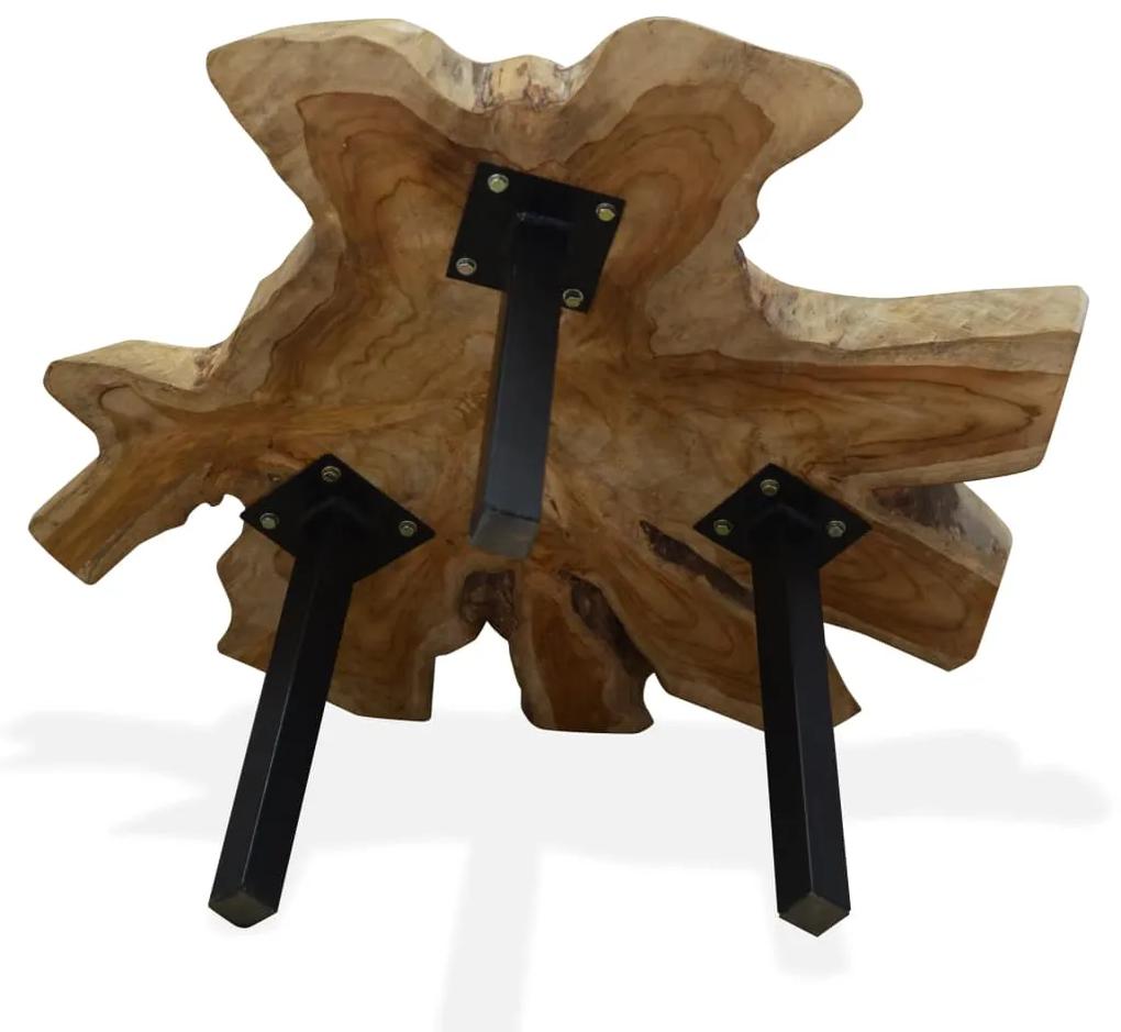 Mesa de centro em madeira de teca genuína 80x70x38 cm