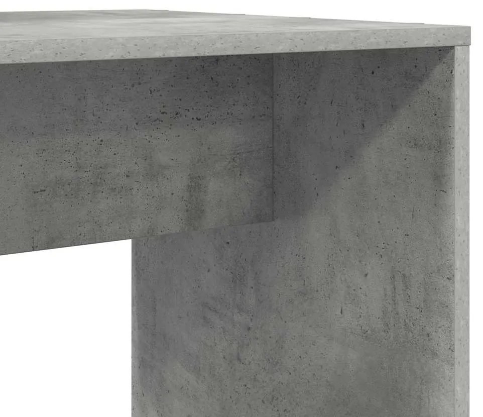 Mesa Cinzento cimento 138.5 x 55 x 143 cm Madeira processada