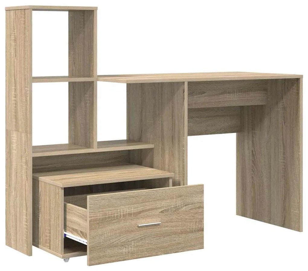 Mesa Carvalho sonoma 131.5 x 50 x 106.5 cm Madeira processada