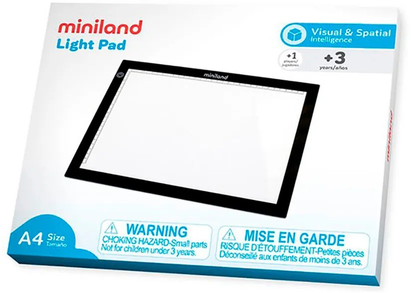 Mesa de Luz Miniland Ligera Y Comoda de Transportar a Cualquier Lugar Formato A4