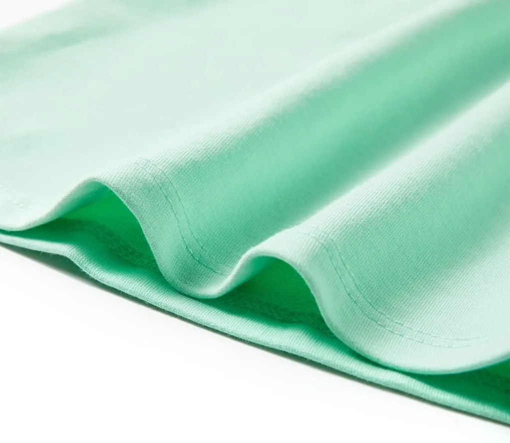 Vestido de criança com cordão verde brilhante 116
