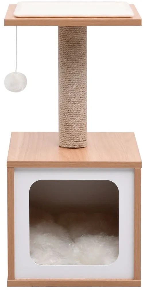 Árvore para gatos c/ tapete arranhador sisal 62 cm