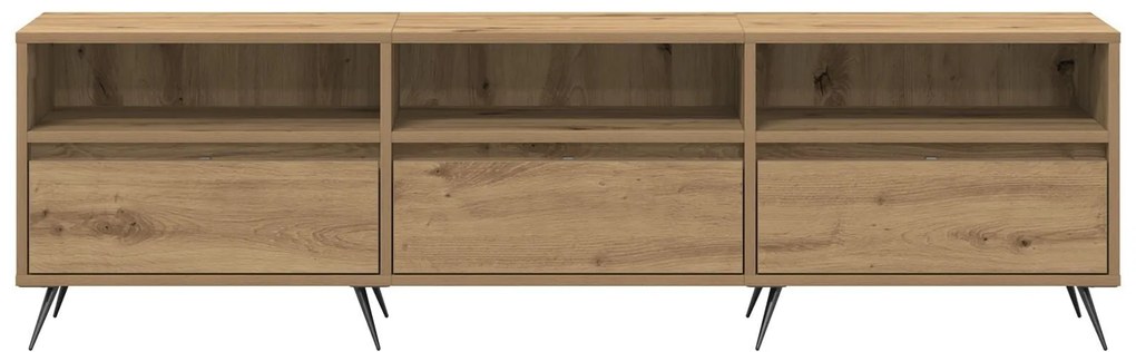 Cabide de TV Carvalho Artisan 150x30x44,5 cm Madeira de Engenharia