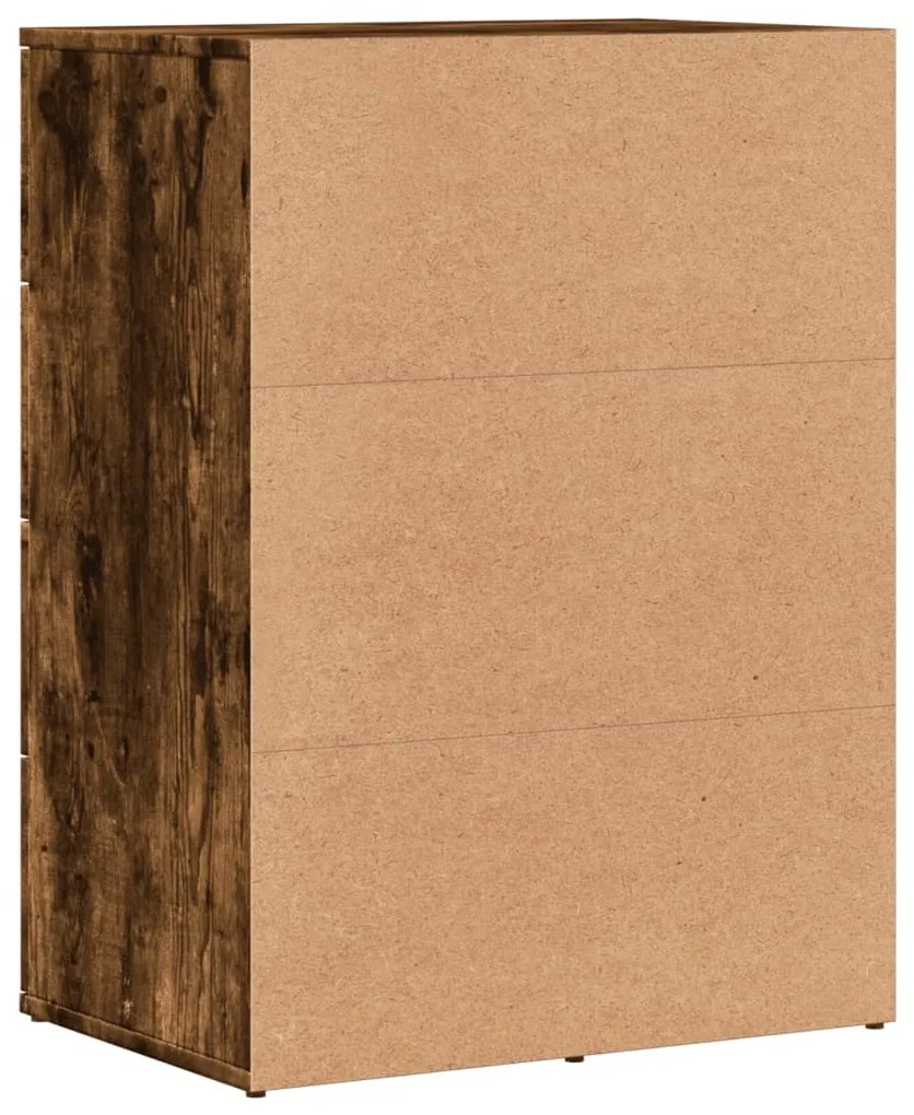 Aparador 59x39x80 cm derivados de madeira cor carvalho fumado