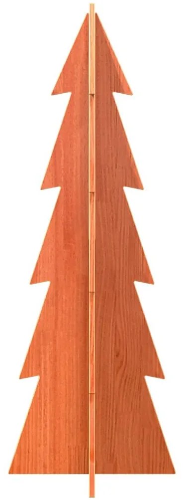Árvore de Natal decorativa 112 cm pinho maciço castanho-mel