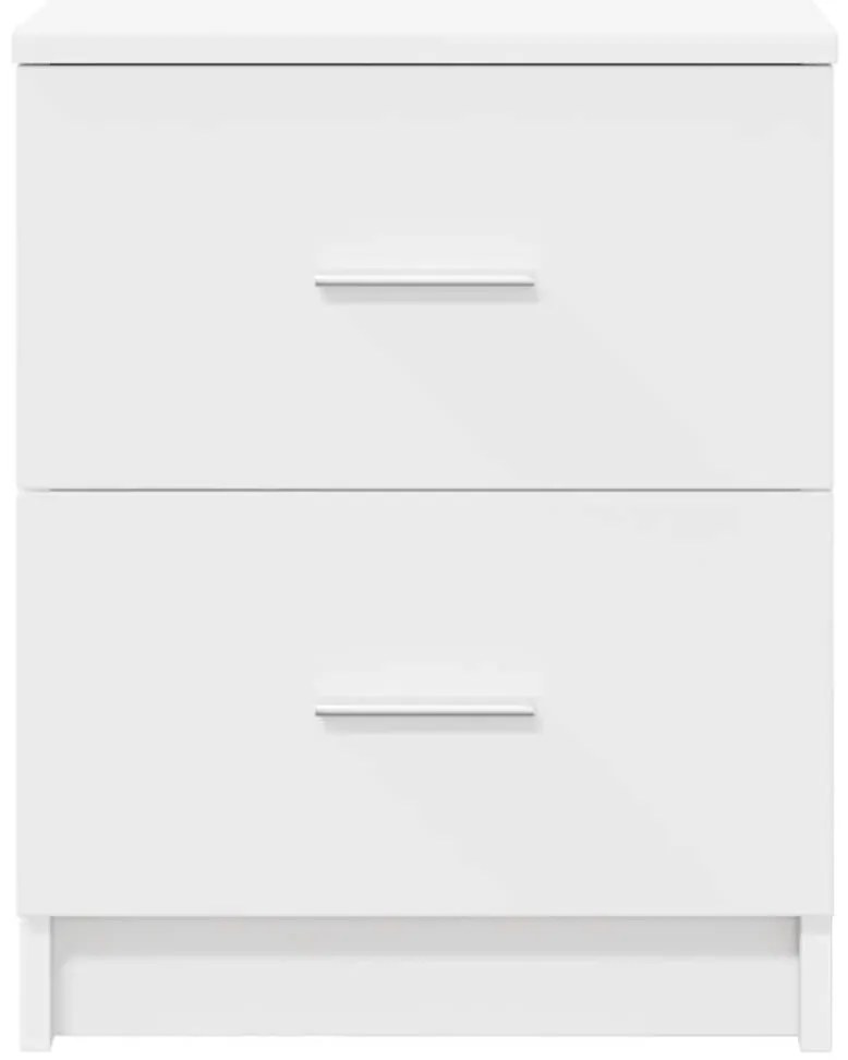 Mesas de cabeceira 2 pcs com 2 gavetas 40x36x50 cm branco