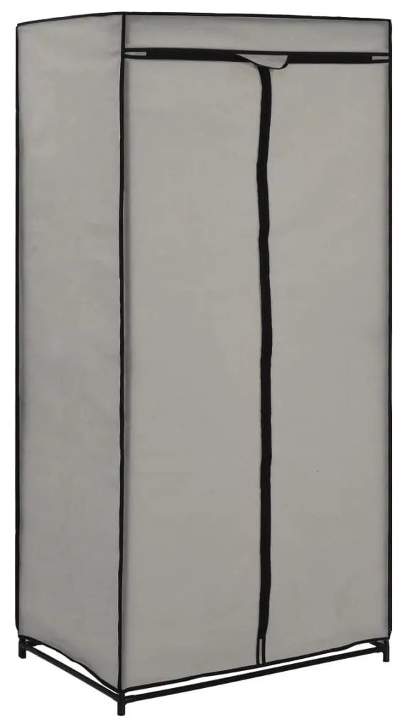 Roupeiro 75x50x160 cm cinzento
