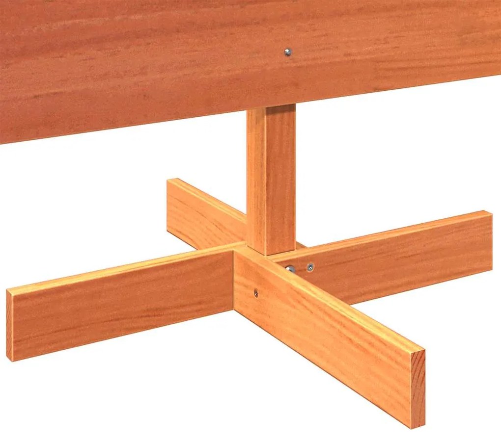 Árvore de Natal decorativa 180 cm pinho maciço castanho-mel