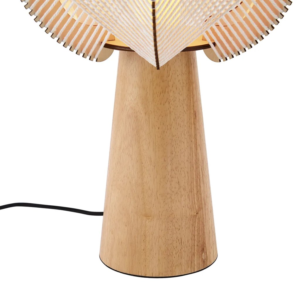 Candeeiro de Mesa Japandi Beige 45cm - Gertie