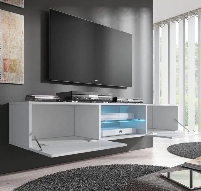 Mueble TV modelo Tenon (160 cm) en blanco