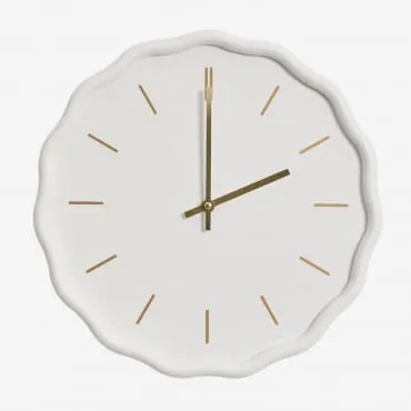 Relógio De Parede Em Mdf Ø35 Cm Tovarx Branco - Sklum
