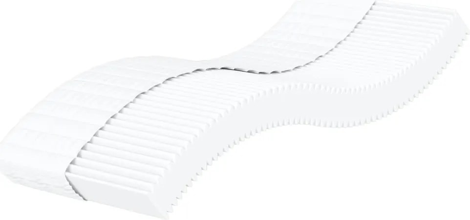 Sofá-cama com colchão 90x200 cm tecido cinzento-claro